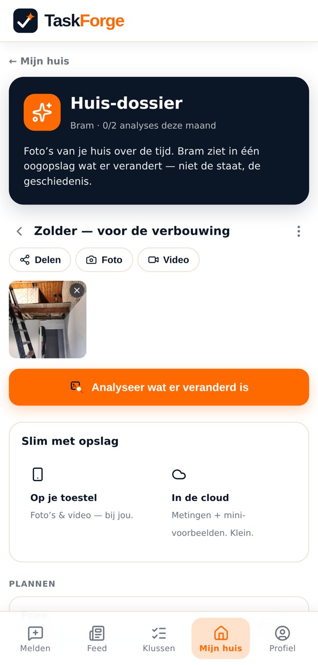 Huis-dossier met een album van de zolder
